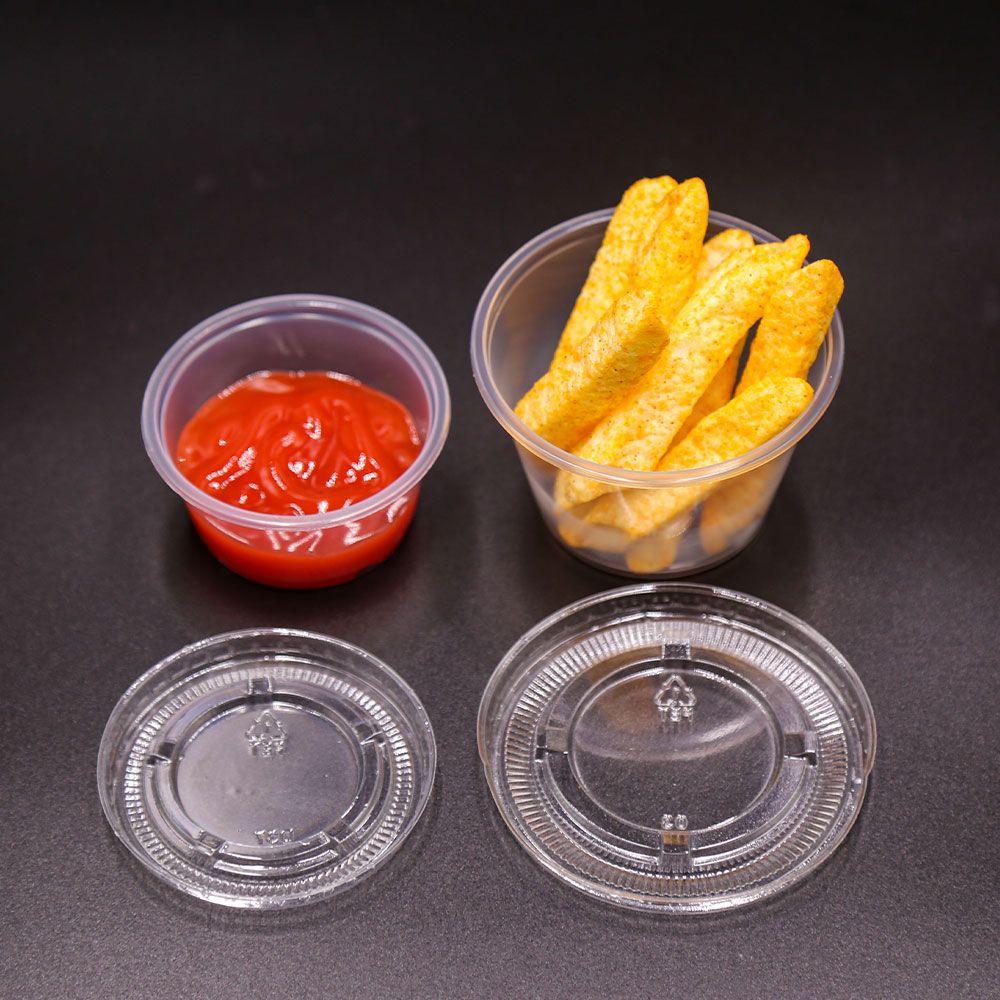 0.5/0.75/1.0/1.25oz PET Sauce Cup Lid